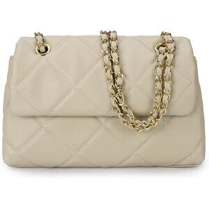 Gladdon Women's Beige Small Ladies Trendy Clutch Purses Cute Designer Hand-Bag